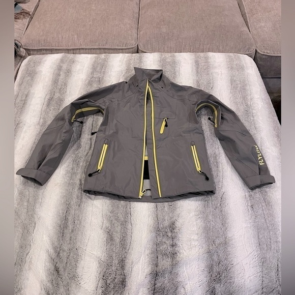 flylow Jackets & Blazers - FlyLow Softshell jacket grey and neon green women’s ski coat